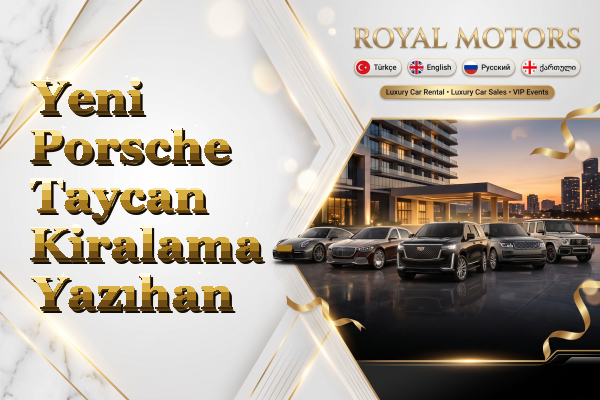 Yeni Porsche Taycan Kiralama - Yazıhan
