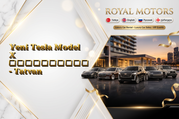 Yeni Tesla Model X გაქირავება - Tatvan