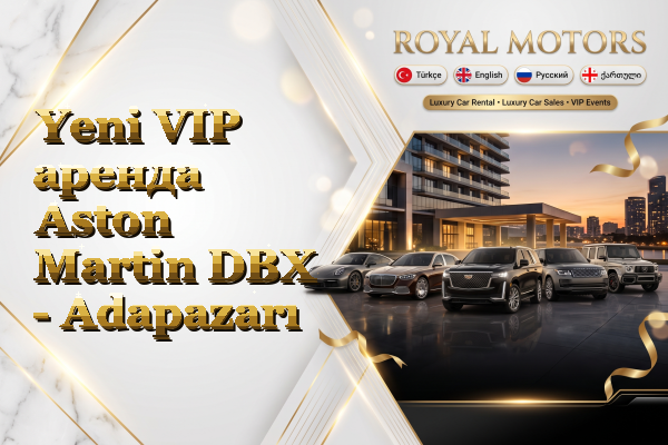 Yeni VIP аренда Aston Martin DBX - Adapazarı