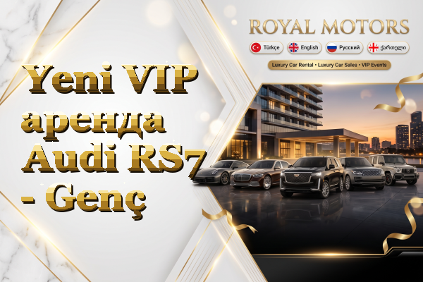 Yeni VIP аренда Audi RS7 - Genç