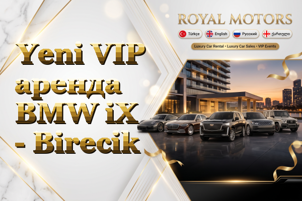 Yeni VIP аренда BMW iX - Birecik