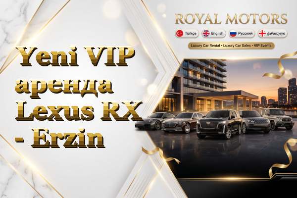 Yeni VIP аренда Lexus RX - Erzin