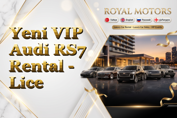 Yeni VIP Audi RS7 Rental - Lice