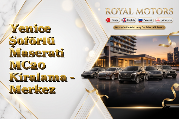 Yenice Şoförlü Maserati MC20 Kiralama - Merkez