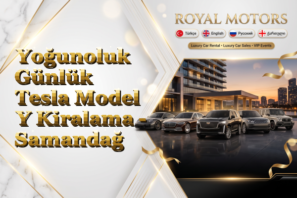 Yoğunoluk Günlük Tesla Model Y Kiralama - Samandağ
