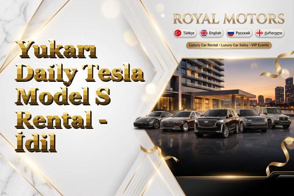 Yukarı Daily Tesla Model S Rental - İdil