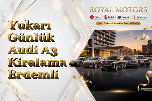 Yukarı Günlük Audi A3 Kiralama - Erdemli