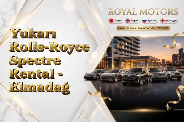 Yukarı Rolls-Royce Spectre Rental - Elmadağ