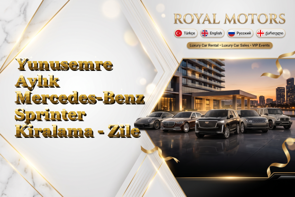Yunusemre Aylık Mercedes-Benz Sprinter Kiralama - Zile