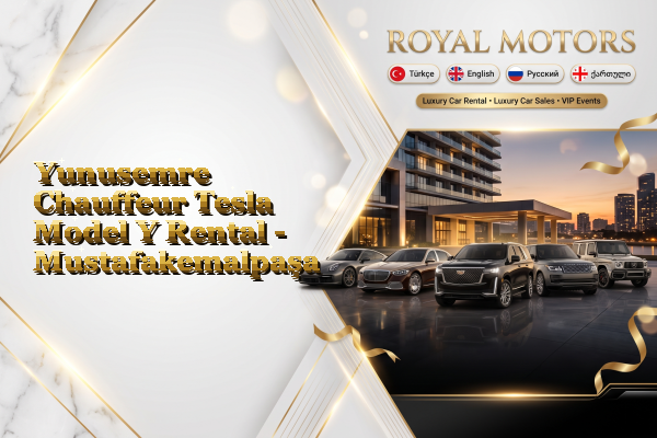 Yunusemre Chauffeur Tesla Model Y Rental - Mustafakemalpaşa
