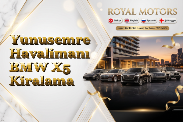 Yunusemre Havalimanı BMW X5 Kiralama