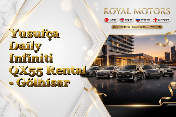Yusufça Daily Infiniti QX55 Rental - Gölhisar