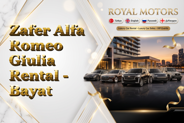 Zafer Alfa Romeo Giulia Rental - Bayat