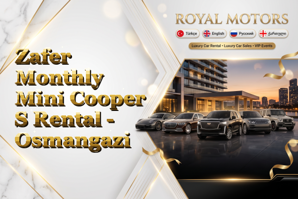 Zafer Monthly Mini Cooper S Rental - Osmangazi